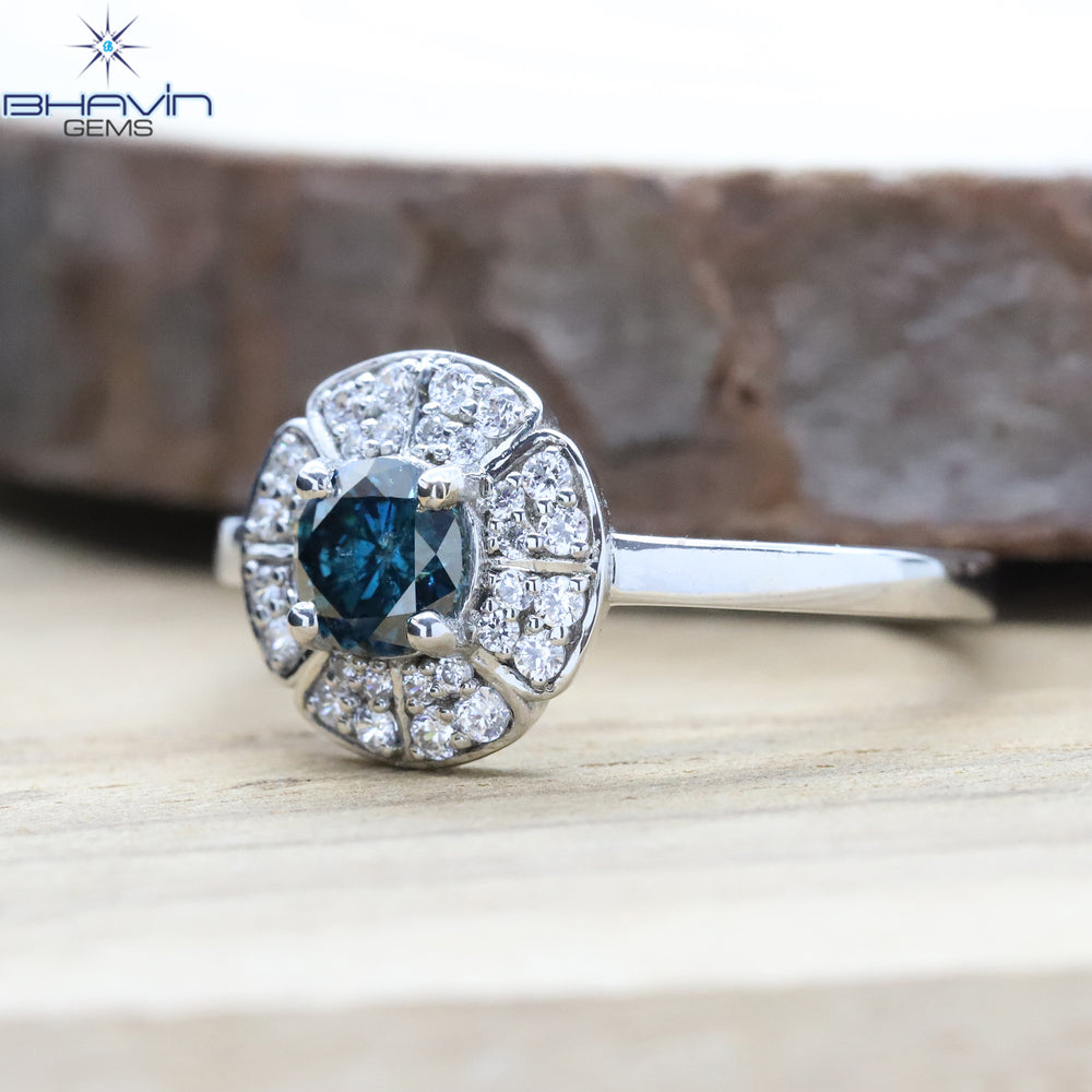 Round Shape Diamond Engagement Ring And Wedding Diamond Ring