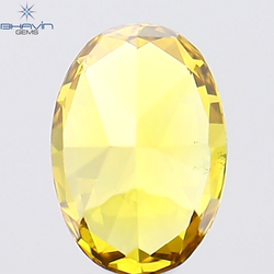 0.23 CT Oval Shape Natural Diamond Orange Color VS1 Clarity (4.53 MM)