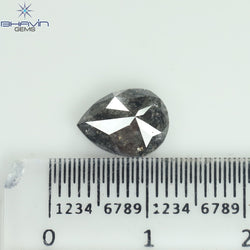 2.07 CT Pear Shape Natural Loose Diamond Salt And pepper Color I3 Clarity (9.55 MM)