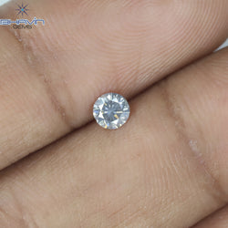 0.19 CT Round Shape Natural Diamond Orange Yellow Color SI2 Clarity (3.66 MM)
