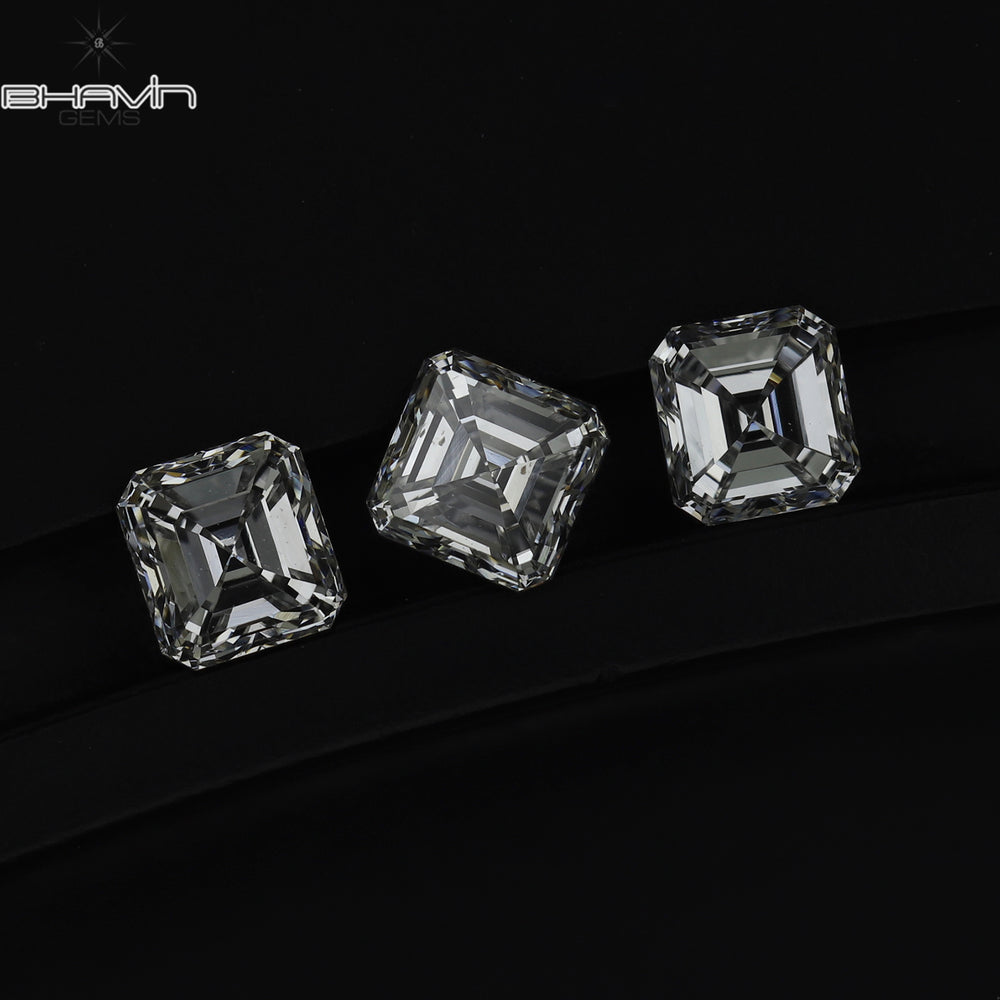 0.25 CT Asscher Shape White (G+) Color Natural Loose Diamond VVS-VS Clarity (3.60 MM)