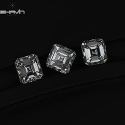 0.25 CT Asscher Shape White (G+) Color Natural Loose Diamond VVS-VS Clarity (3.60 MM)