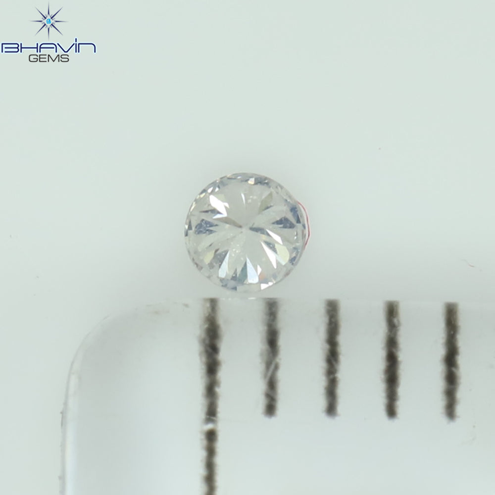 0.03 CT Round Shape Natural Loose Diamond White Color SI1 Clarity (2.04 MM)