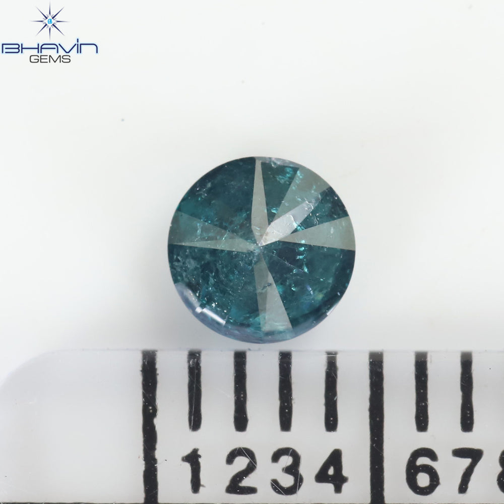 0.27 CT Round Diamond Natural Diamond Blue Color I3 Clarity (4.10 MM)