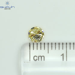 0.29 CT Round Shape Natural Diamond Orange Color SI1 Clarity (4.31 MM)