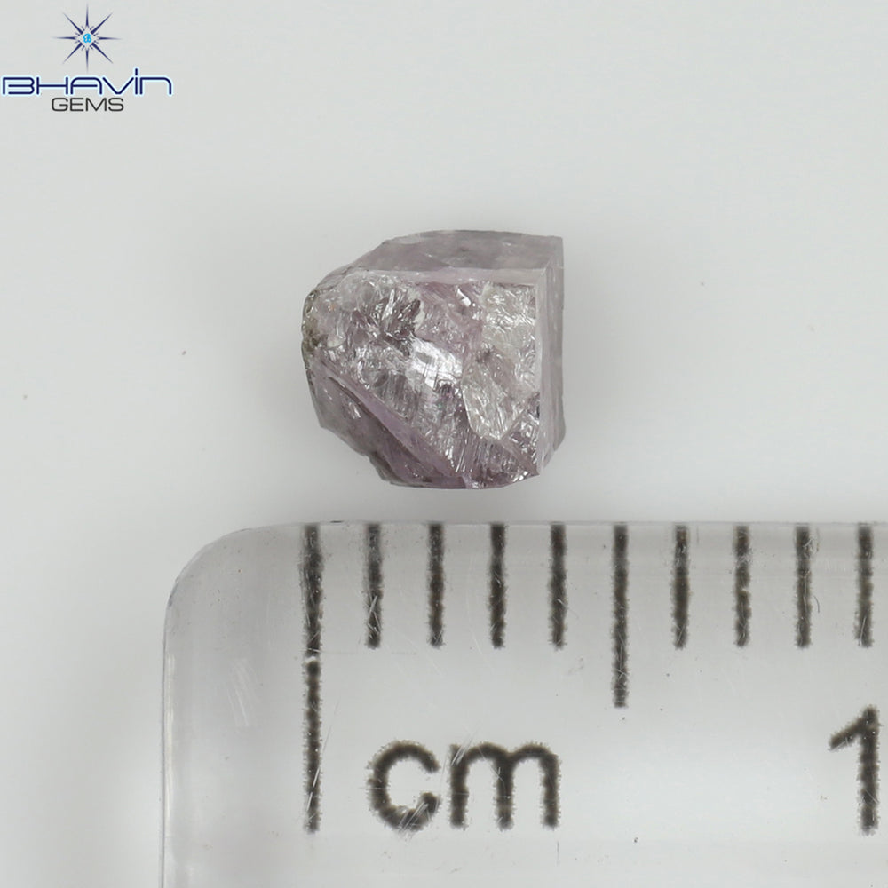 0.49 CT Rough Shape Natural Diamond Pink Color I3 Clarity (4.90 MM)