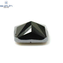 0.35 CT Cushion Shape Natural Diamond Black Color Opaque Clarity (4.08 MM)
