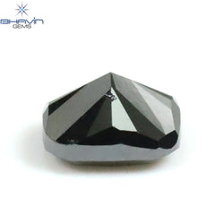 0.43 CT Cushion Shape Natural Diamond Black Color Opaque Clarity (4.40 MM)