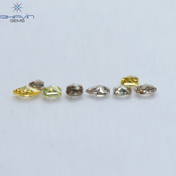 0.61 CT/8 Pcs Mix Shape Natural Diamond Mix Color SI Clarity (4.00 MM)