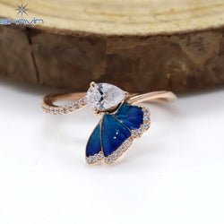 Round Diamond White Diamond Natural Diamond Ring Gold Ring Engagement Ring