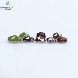 1.13 CT/8 PCS Mix Diamond Natural diamond Pink Diamond I3 Clarity (4.43 MM)