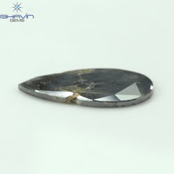 5.69 CT ペア スライス シェイプ ナチュラル ダイヤモンド グレー カラー I3 クラリティ (14.00 MM)