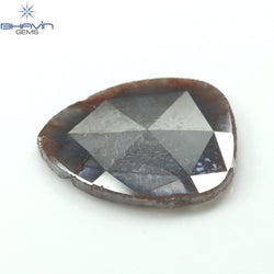 6.23 CT Pear Slice Shape Natural Diamond Gray Brown Color I3 Clarity (18.40 MM)