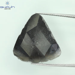 6.75 CT Pear Slice Shape Natural Diamond Gray Color I3 Clarity (21.00 MM)