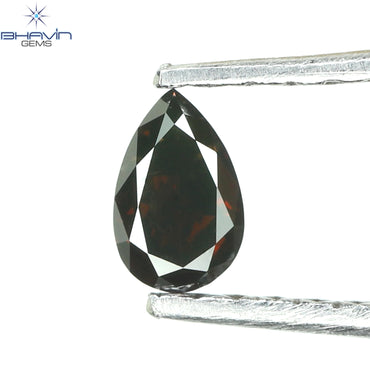0.19 CT Pear Diamond Cognac Color Clarity SI1 (4.53 MM)