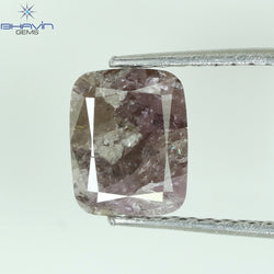 1.58 CT Cushion Diamond Pink Color Natural Loose Diamond I3 Clarity (7.70 MM)