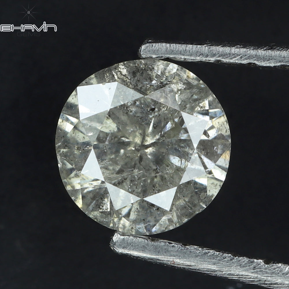 0.43 CT Round Shape Natural Diamond White Color I3 Clarity (4.07 MM)