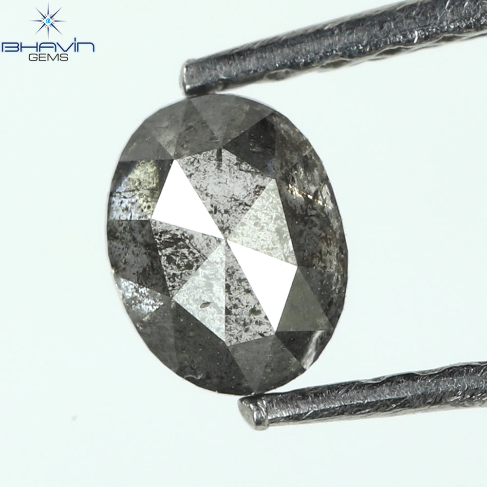 0.36 CT Oval Shape Natural Diamond Salt And Papper Color I3 Clarity (4.66 MM)