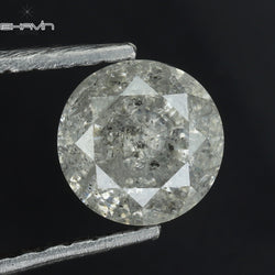 0.65 CT Round Shape Natural Diamond White Color I3 Clarity (5.36 MM)