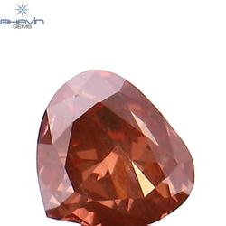 0.19 CT Heart Shape Enhanced Pink Color Natural Loose Diamond VS2 Clarity (3.68 MM)
