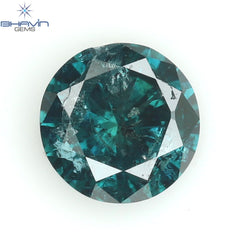0.26 CT Round Diamond Natural Loose Diamond Blue Color I3 Clarity (4.14 MM)
