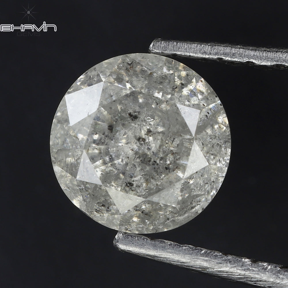 0.65 CT Round Shape Natural Diamond White Color I3 Clarity (5.36 MM)