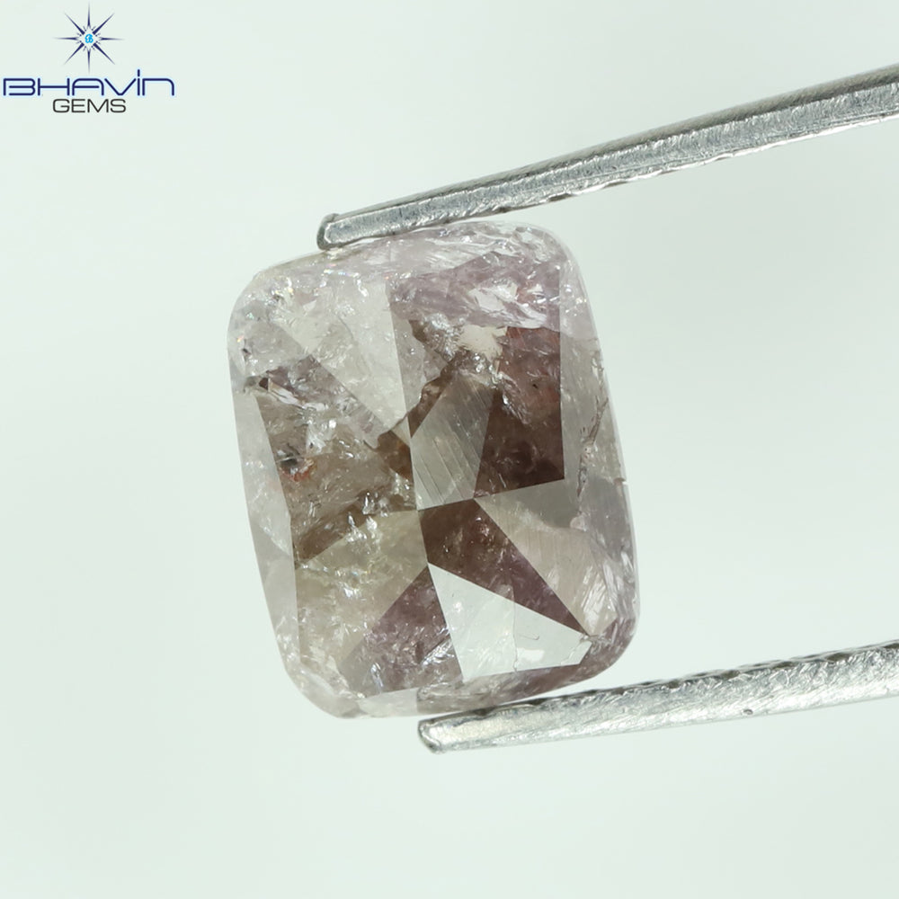 1.58 CT Cushion Diamond Pink Color Natural Loose Diamond I3 Clarity (7.70 MM)