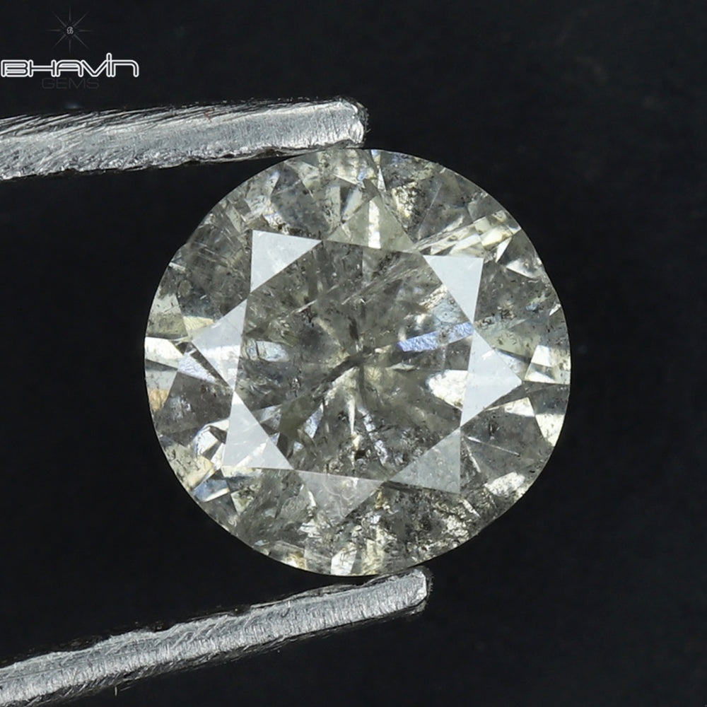 0.43 CT Round Shape Natural Diamond White Color I3 Clarity (4.07 MM)