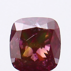 0.24 CT Cushion Shape Natural Diamond Pink Color SI1 Clarity (3.60 MM)