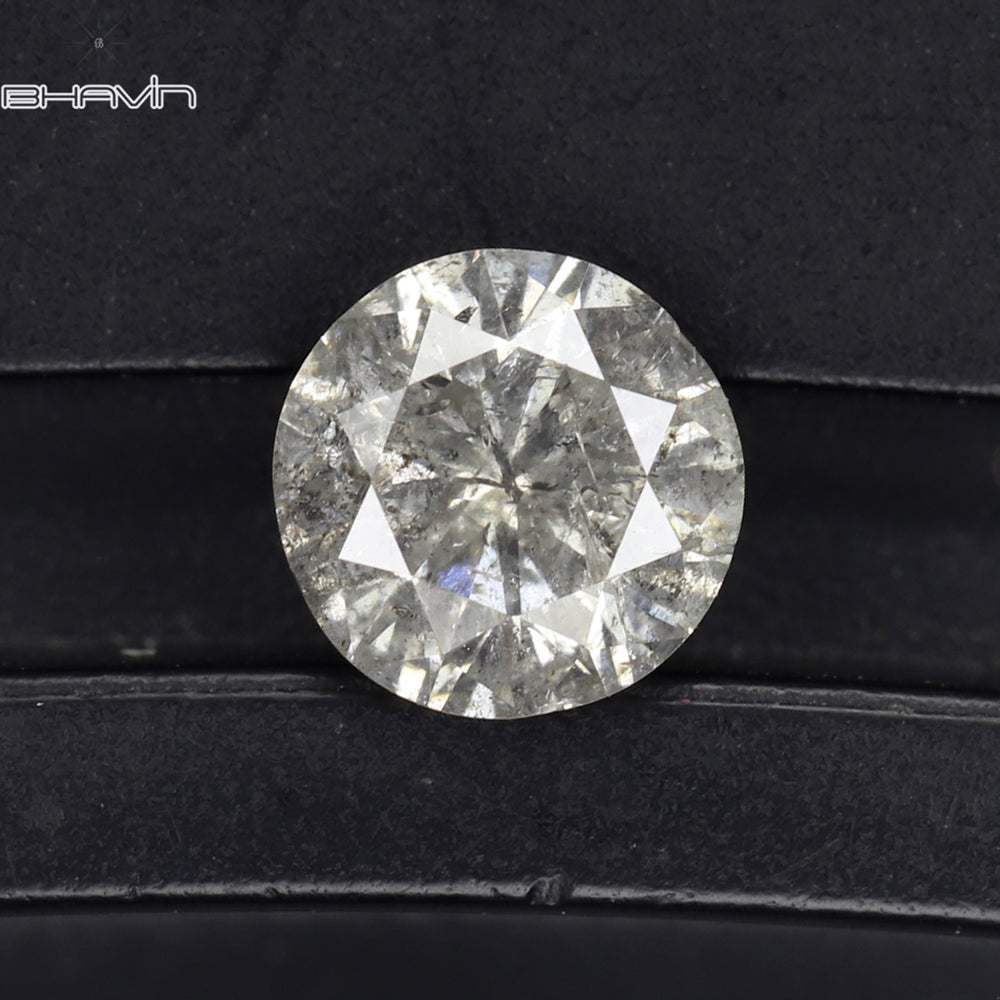0.43 CT Round Shape Natural Diamond White Color I3 Clarity (4.07 MM)