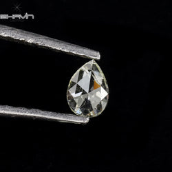 1.00 CT ペアシェイプ ナチュラル ダイヤモンド グレー グリーン カラー SI2 クラリティ (7.07 MM)