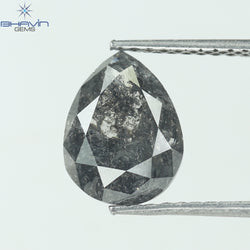 2.07 CT Pear Shape Natural Loose Diamond Salt And pepper Color I3 Clarity (9.55 MM)