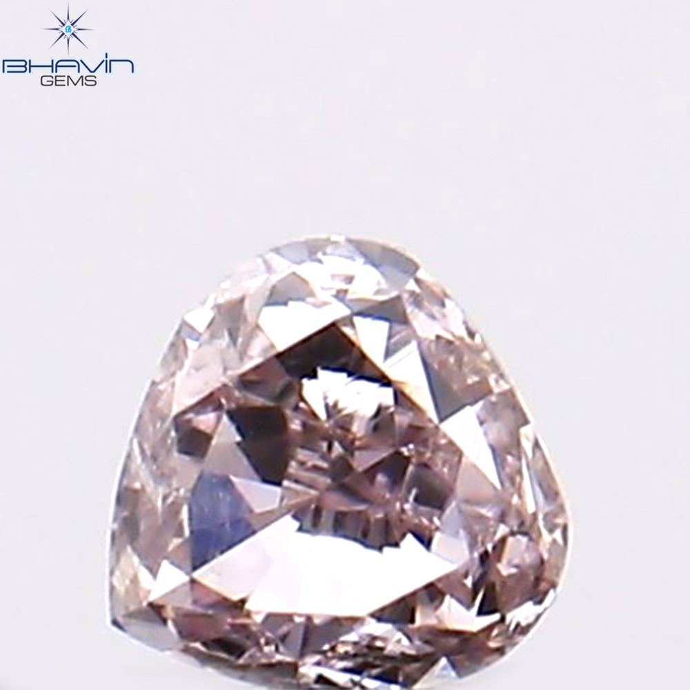 0.06 CT ハートシェイプ 天然ダイヤモンド ピンク色 SI1 クラリティ (2.28 MM)