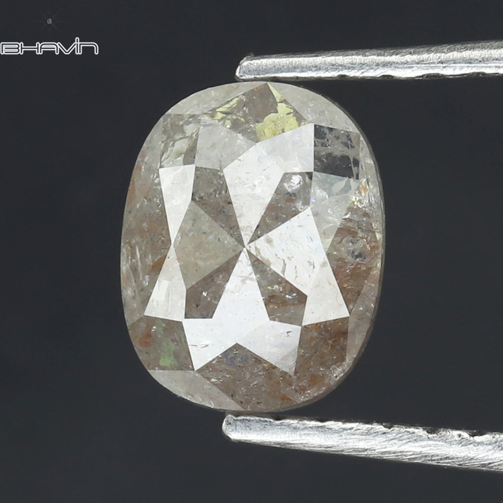 1.04 CT Oval Shape Natural Diamond White Milky Color I3 Clarity (6.70 MM)