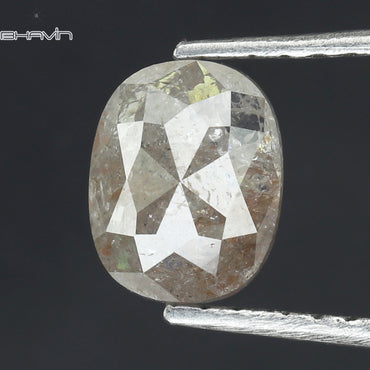 1.04 CT  Oval Shape Natural Diamond White Milky Color I3 Clarity (6.70 MM)