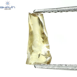 0.77 CT Rough Shape Natural Diamond Brown Color SI Clarity (8.40 MM)