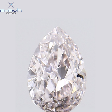 0.17 CT Pear Shape Natural Diamond Pink Color VS2 Clarity (4.20 MM)