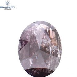 0.70 CT Oval Shape Natural Diamond Pink Color I3 Clarity (6.75 MM)
