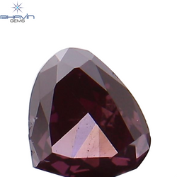 0.12 CT Heart Shape Natural Diamond Enhanced Pink Color VS2 Clarity (3.44 MM)