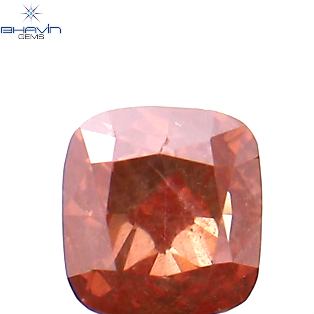 0.14 CT クッション シェイプ ナチュラル ルース ダイヤモンド 強化ピンク色 SI1 クラリティ (2.78 MM)