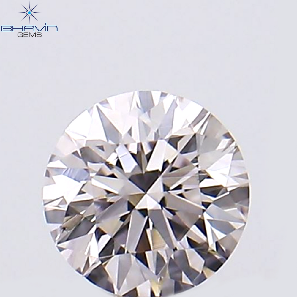 0.09 CT ラウンド シェイプ ナチュラル ダイヤモンド ピンク色 VS2 クラリティ (2.63 MM)