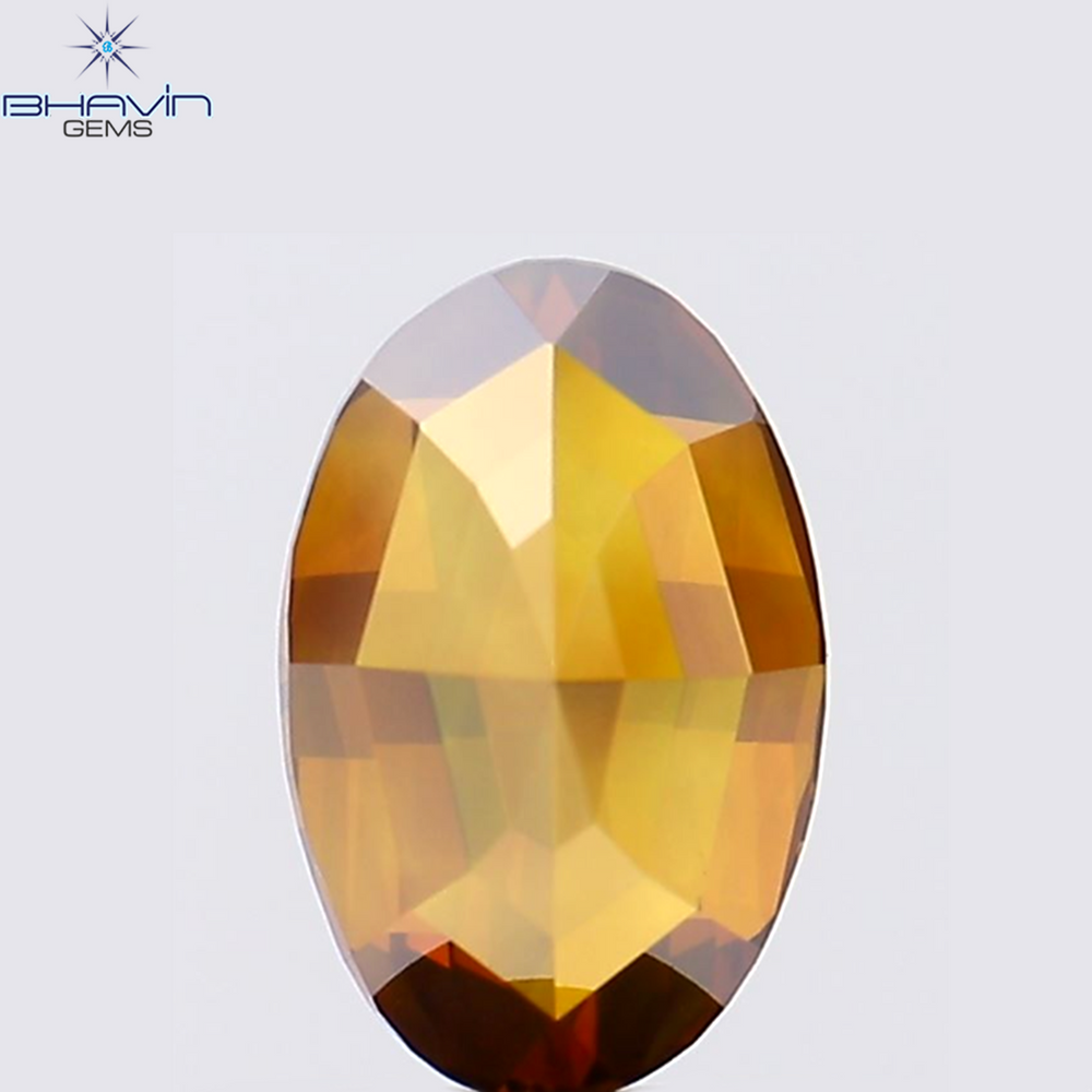 1.77 CT Oval Shape Natural Diamond Red Color VS1 Clarity (9.02 MM)