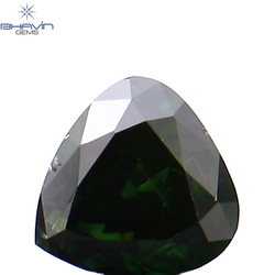 0.32 CT Heart Shape Enhanced Green Color Natural Loose Diamond VS2 Clarity (4.11 MM)