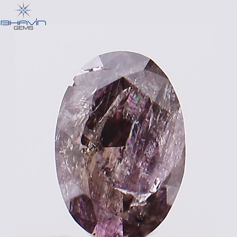 0.18 CT オーバル シェイプ ナチュラル ダイヤモンド ピンク カラー VS2 クラリティ (3.95 MM)