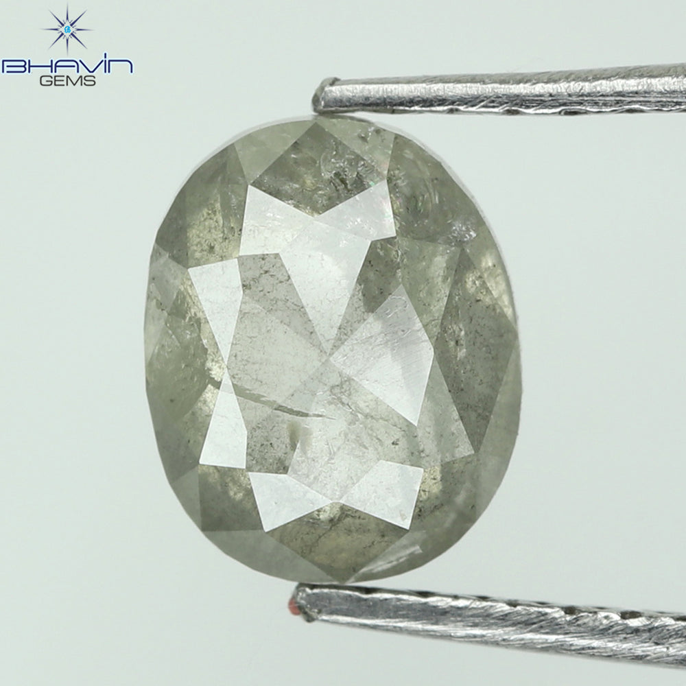 1.27 CT Oval Shape Natural Loose Diamond White Milky Color I3 Clarity (7.09 MM)