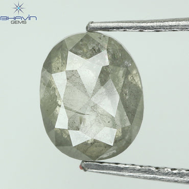 1.27 CT Oval Shape Natural Loose Diamond White Milky Color I3 Clarity (7.09 MM)