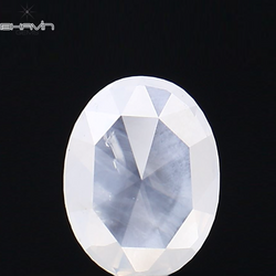 0.64 CT Rose Oval Shape Natural Diamond White Color SI2 Clarity (7.00 MM)