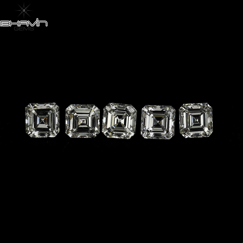 0.15 CT Asscher Shape White (G+) Color Natural Loose Diamond VVS-VS Clarity (3.00 MM)