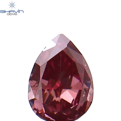 0.08 CT Pear Shape Natural Diamond Pink Color VS2 Clarity (3.35 MM)