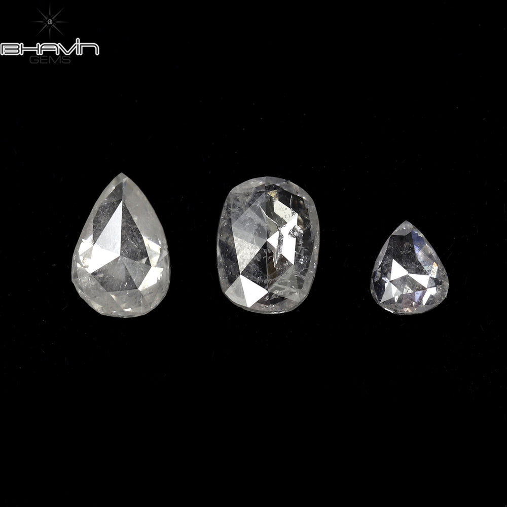 0.39 CT/3 PCS Mix Shape Natural Diamond White Color I3 Clarity (4.46 MM)